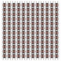 Firebug, Pyrrhocoris apterus, in repeated pattern