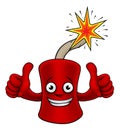 Firecracker Dynamite Cartoon Firework Mascot Royalty Free Stock Photo