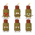 Firecracker explosive cartoon character with nope expression