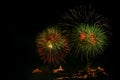 Firecracker at Phra Nakhon Khiri palace.