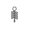 Firecracker string line icon