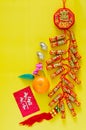 Firecrackers for Chinese new year ornament Royalty Free Stock Photo