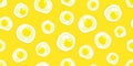 Fired egg seamless pattern vector food egg isolated wallpaper background