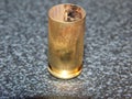 Fired shell casing Royalty Free Stock Photo