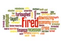 Fired word cloud concept 2