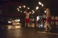 Firedancers at the Esala Perahera festival in Kandy