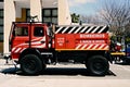 Firefighers new truck Royalty Free Stock Photo