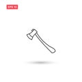 Firefighter axe icon vector design isolated 2 Royalty Free Stock Photo