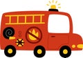 Firefighter Cartoon Vehicle