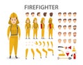 Firefighter character set.