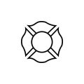 Firefighter emblem icon