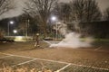 Firefighter extinguishes small fire on New Year\'s Eve in Nieuwerkerk aan den IJssel