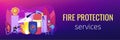 Fire protection concept banner header.