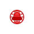 Firefighter helmet logo