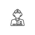 Firefighter Icon Royalty Free Stock Photo