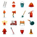 Firefighter Icons Set