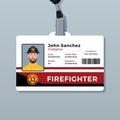 Firefighter ID Card Template