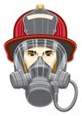 Firefighter with Mask