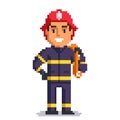 Firefighter pixel art