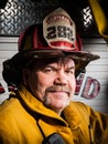 Firefighter Portrait in Turnout Gear Royalty Free Stock Photo