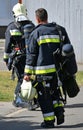 Firefighter at the scene of a fire