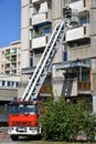 Firefighter at the scene of a fire