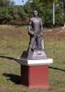 Firefighter statue in front of Fire Station 2 on Pool Road in Colleyville, Texas.