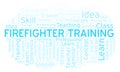 Firefighter Training word cloud.