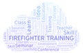 Firefighter Training word cloud.