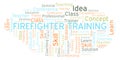 Firefighter Training word cloud.