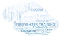 Firefighter Training word cloud.