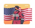 firefighter in uniform fireman with firefighting equipment emergency service happy labor day celebration concept