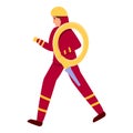 Firefighter uniform icon cartoon vector. Work person