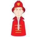 firefighter. Vector illustration decorative design