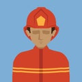 firefighter. Vector illustration decorative design