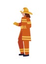 firefighter worker avatar character