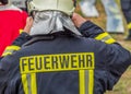 Firefighter with workwear from Germany Royalty Free Stock Photo