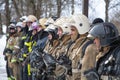 Firefighters exercises in Central Russia.