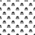 Firefighters helmet pattern seamless vector