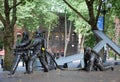 Firefighters Memorial in the Old Town of Seattle