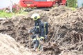 Firefighters must take action if a gas pipe is hit during excavation work