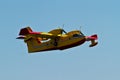 Firefighting aircraft on mission Royalty Free Stock Photo
