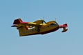 Firefighting aircraft on mission