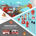 Firefighting Colorful Template