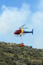 Firefighting helicopter - Transport Royalty Free Stock Photo