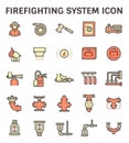 Firefighting system icon