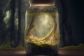 Fireflies in a glass Royalty Free Stock Photo