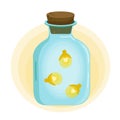 Firefly jar. Isolated vector illustration Royalty Free Stock Photo