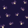 Firefly seamless pattern