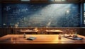 Firefly Physics equations on rustic classroom tables promoting engaging learning experiences